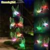 Garden Solar Colored Lights Environmentally Friendly LED Crystal Wind Chime Decoration Holiday Waterproof & Color Changing Decor