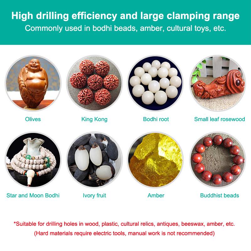 Mini Hand Drill Woodworking Tools Drilling Rotary Tool Manual Twist Drill Bit Watchmaker Pin Vice Watch Repair Tools