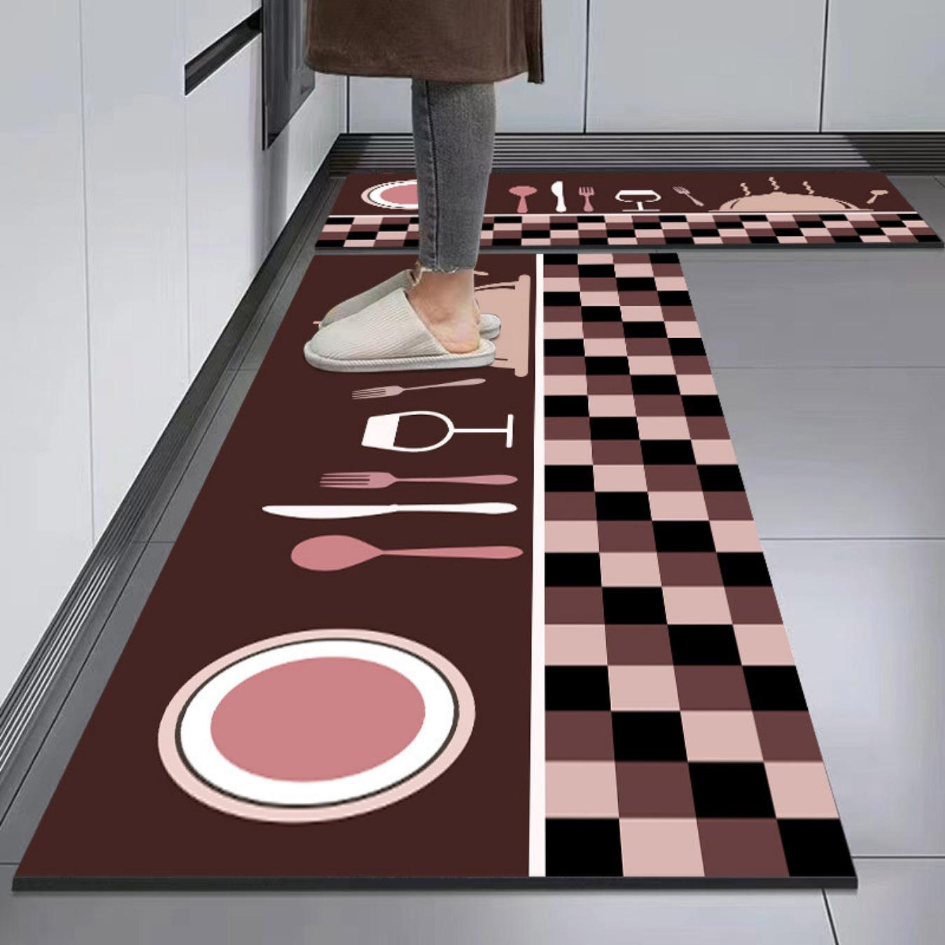 

Модный простой кухонный коврик в скандинавском стиле, ковер для дома, современный домашний декор 40cm*60cm+40cm*120cm