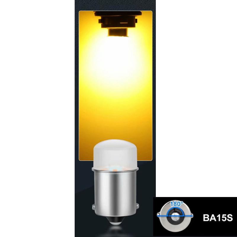 2pcs 1156 P21W P21 5W 1157 BA15S BAY15D Led Car Signal Lamp Daytime Running Light 12V Auto Car Fog Lamp White Red Yellow