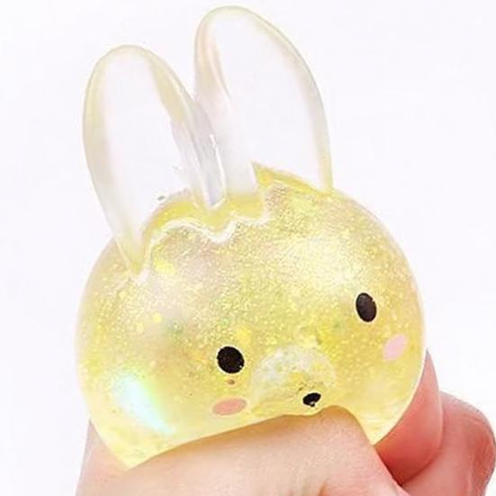 Rabbit Slow-Rising Squeeze Toy Soft Stress Relief Cute TPR Fidget for Decompression Gadget for Kids Adults