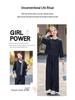 Spring 2025 Women's Fashion: Patchwork Jacket & Trousers Two-Piece Set with Tie