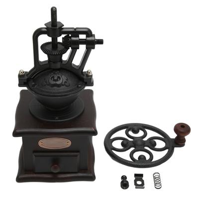 Manuelle Kaffeemühle Professionell Tragbar Vintage Handkaffeemühle für Zuhause Western