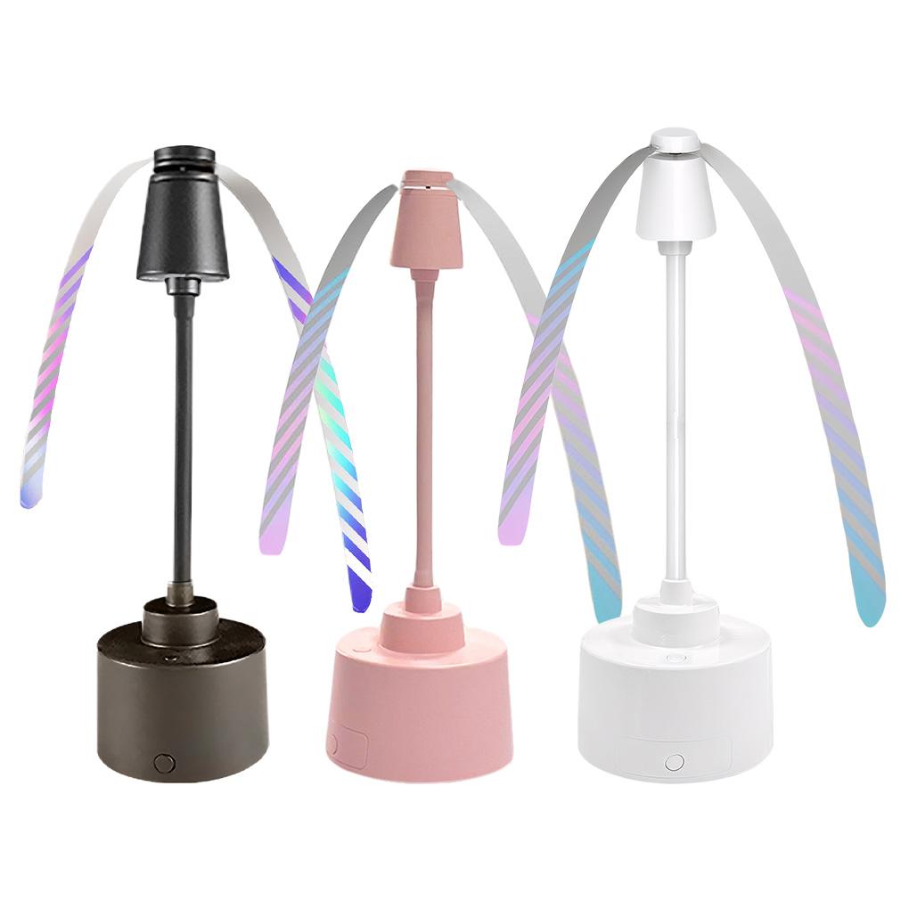 New Smart Electric Powered Indoor and Outdoor Diet Fly Repellent Fan Insect Fly Trap Fan Mosquito Repellentr Plastic Flying Fan