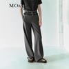 MO&Co. High-Waist Wide-Leg Trousers with Belt