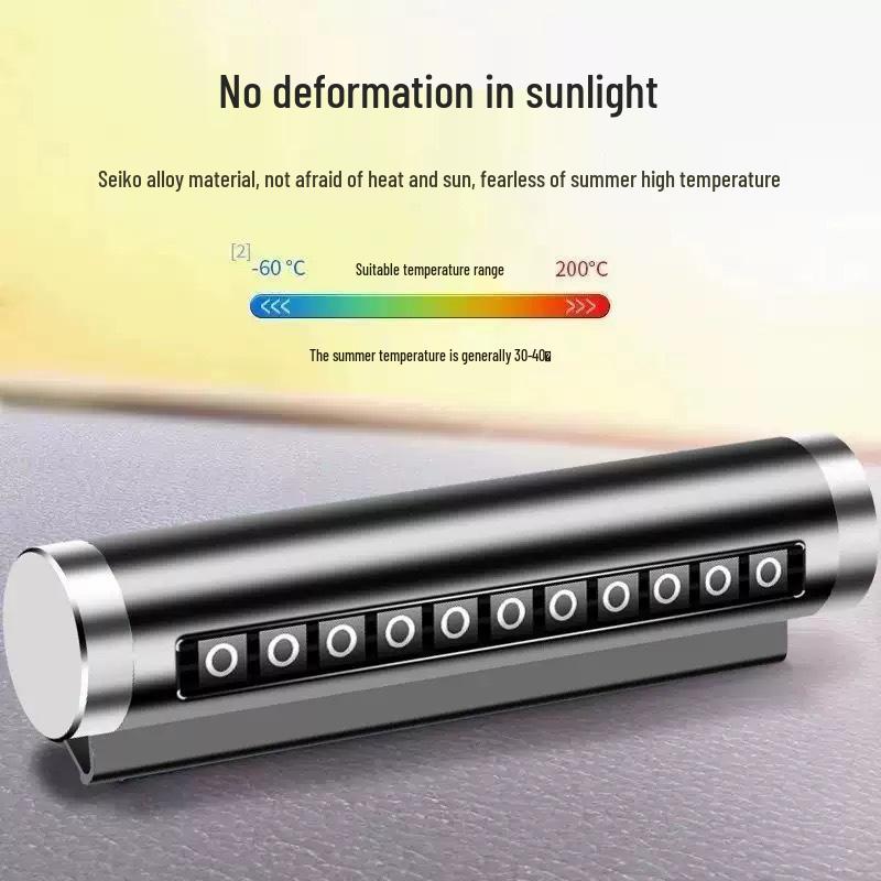 Creative Metal Roll-up Temporary Parking Number Sign for Cars