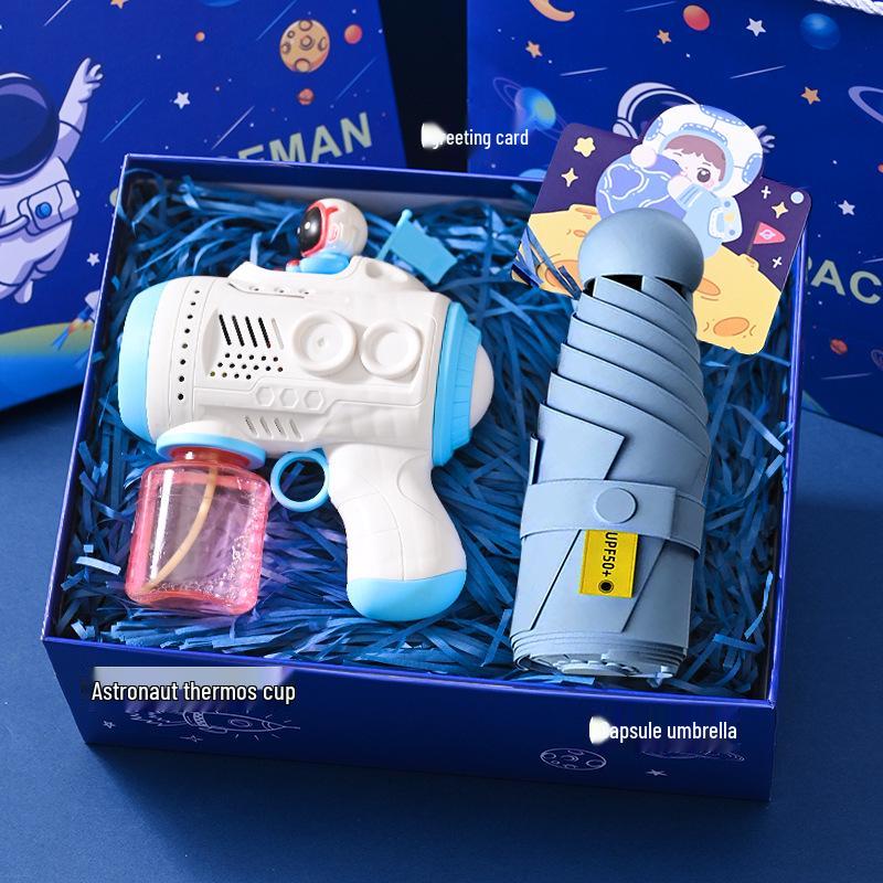 Children's Day Astronaut Stationery Gift Box for 10-Year-Old Boys - Surprise Birthday & Back-to-School Gift