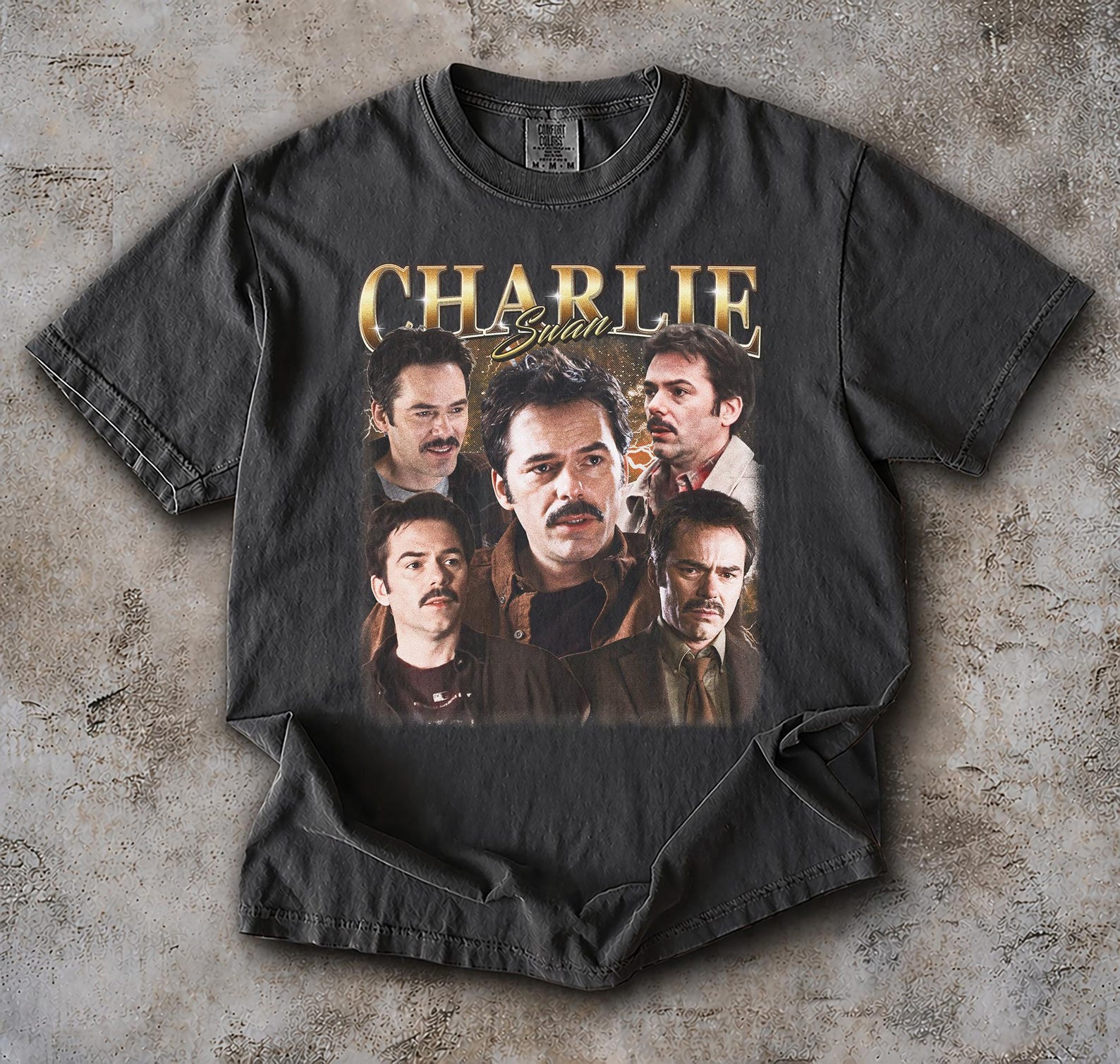 Vintage Charlie Swan Shirt, Retro Charlie Swan Bootleg Tee, Billy Burke Graphic T-Shirt, Movie Apparel, Forks Washington Tee XL