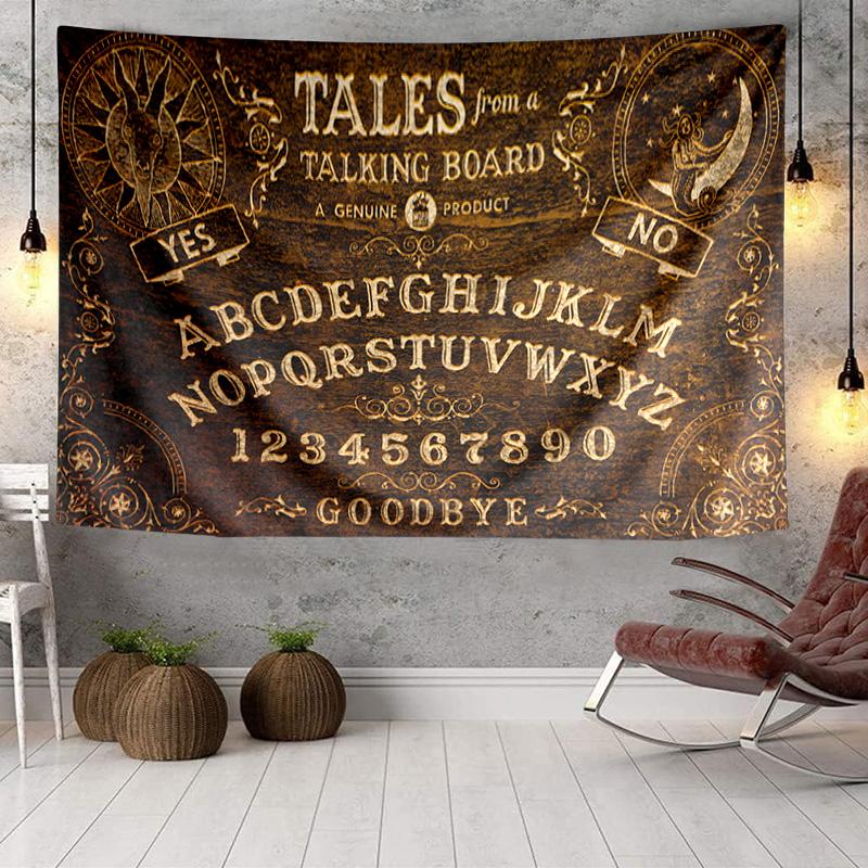 Spirit Board Divination Tapestry Room Decoration Wall Hanging for Living Room Bedroom, Dormitory, Birthday and Christmas Gifts