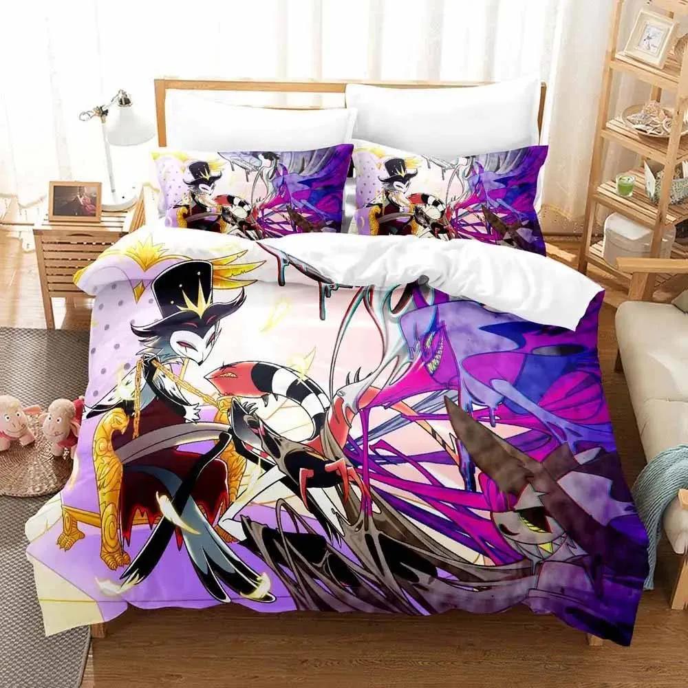 Loona boss bedding set single double queen king size bed cover adult Boys anime bedroom bed set  Quilt Cover Pillowcase
