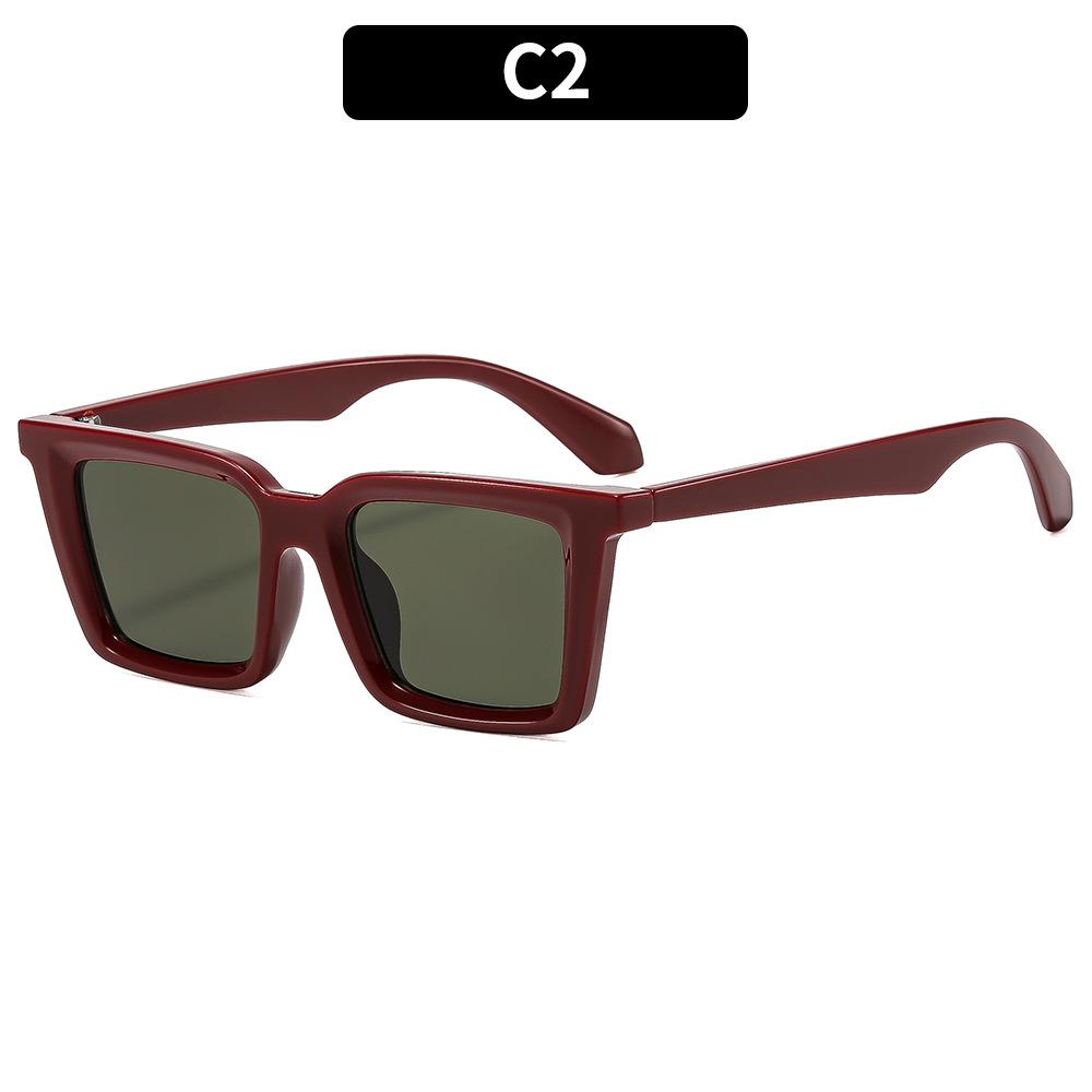 Women's sunglasses men's retro square sunglasses