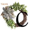Door Wreath Pendant No Watering Add Atmosphere Anti-break Exquisite Eucalyptus Door Wreath Pendant Balcony Supply