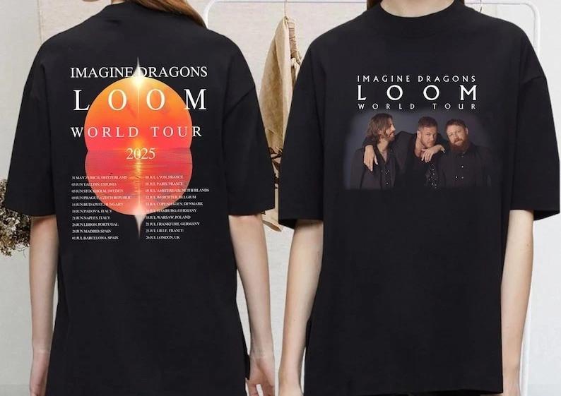 Imagine Dragons 2025 Concert World Tour 2025 T-Shirt All Size L