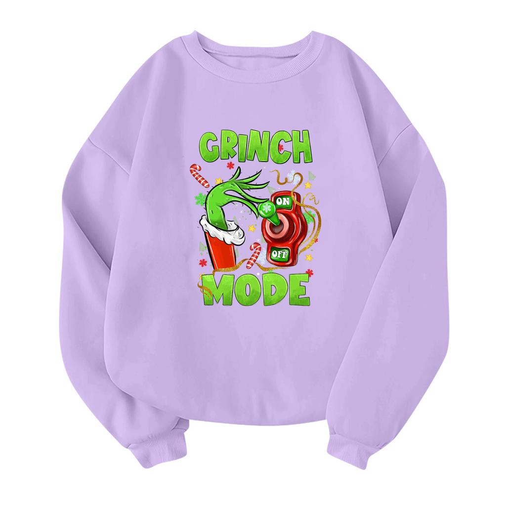 Children's Fashionable Lightweight Long-sleeved Round Neck Pullover With Pockets Printed Pullover