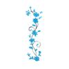 Corridor TV Background Wall 3D Flower Decoration, Acrylic Tree Wall Decal DIY Decor Sticker, Light Blue Indoor