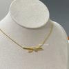 Knotting rules knot Knot Necklace for Women, Plated18K Rose gold light luxury knotted niche high-end collarbone chain