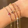 Ins Style Heart Zircon Bowknot Bracelet - Cute, Sweet Jewelry for Women, Perfect Valentine's Day Gift.