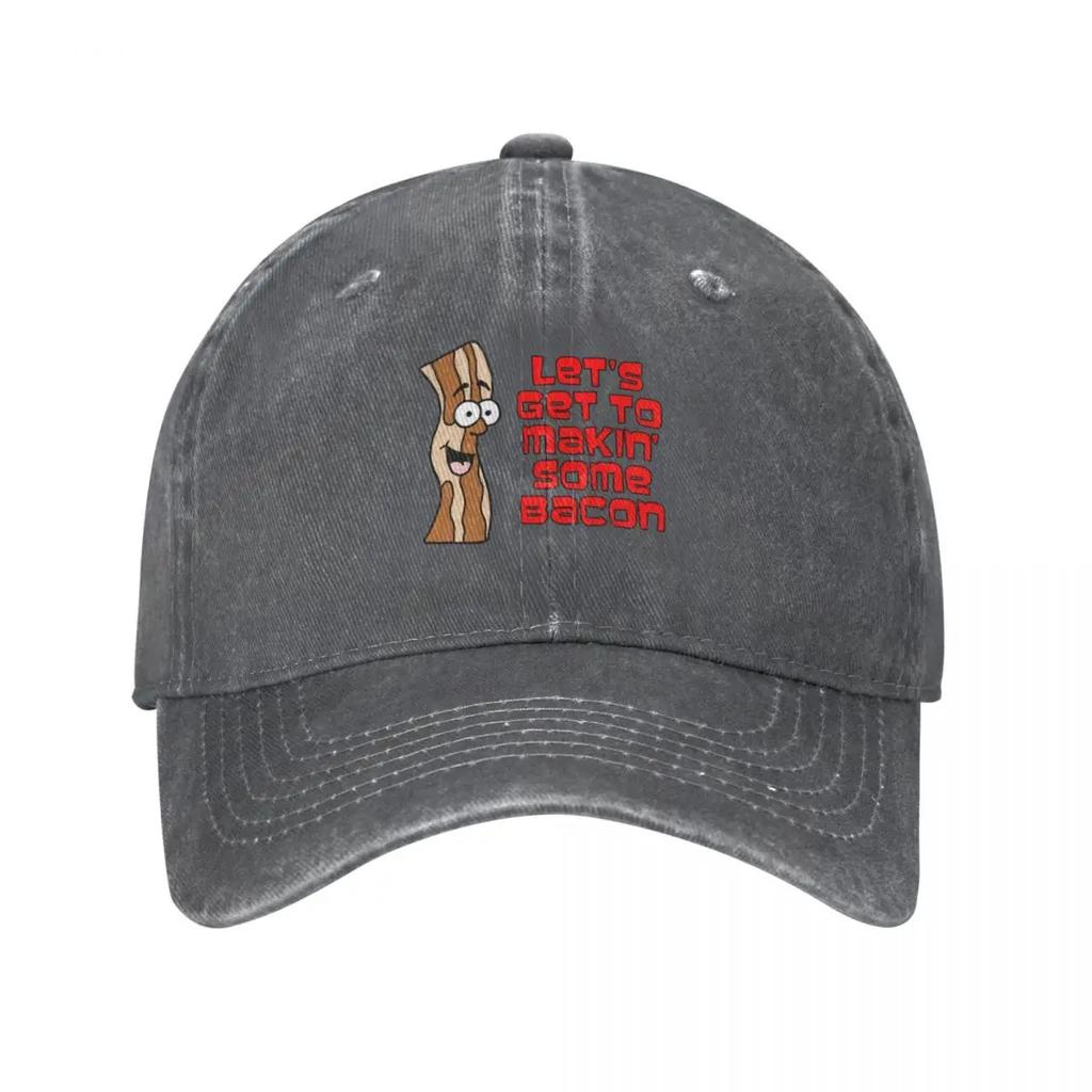 Let's Get To Makin' Some Bacon Cartoon Baseball Cap Uv Protection Solar Hat Cosplay Hats Luxury Woman Hat Men'S