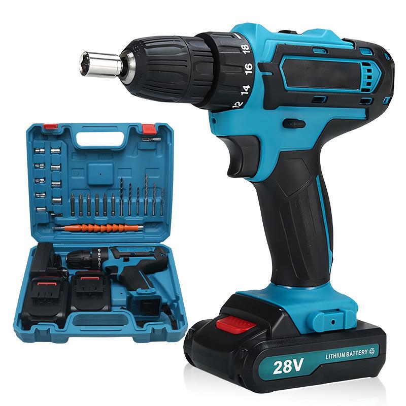 21V Cordless Impact Drill & Electric Socket Tool Set