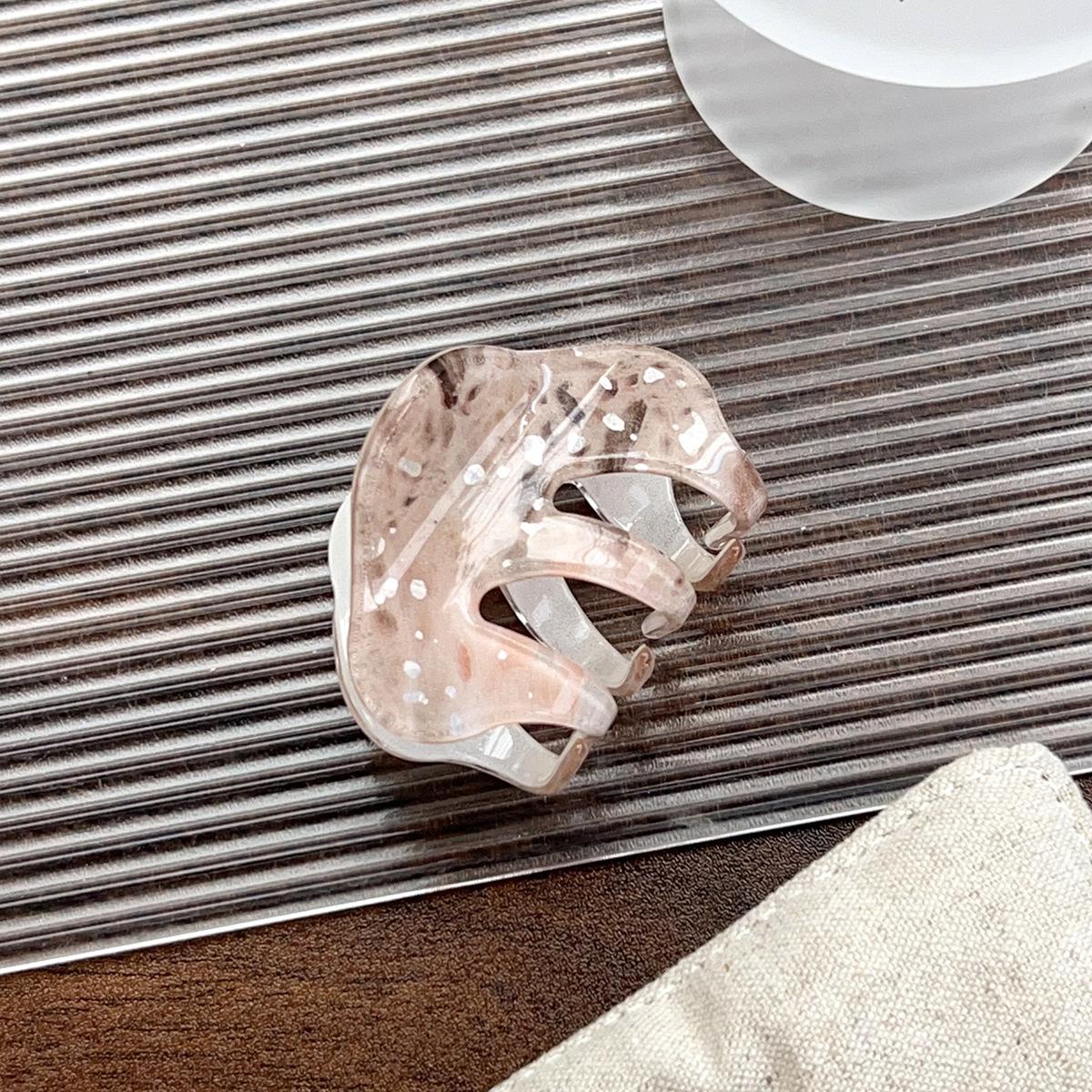 

Корейская акриловая заколка-акула для женщин, полумесяц, полая заколка для волос, гладкий хвостик и держатель для пучка, минималистичная заколка для волос