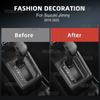 Real Soft Carbon Fiber Sticker For Suzuki Jimny JB74 JB64      2024 2025 LHD RHD Car Gear Shift Trim