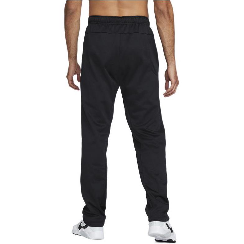 Nike Solid Color Logo Embroidered Fleece-Lined Sweatpants With Elastic Waist Men bottoms Black DQ4857-010