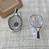 1pc Cute and creative sports tennis racket accessories, clip on disc hair, shark clip on hair accessories