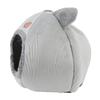 Cat House Half Enclosed Warm Cat Cave Easy To Clean Padded Round Pet House For Winter XL