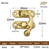 Mini Wooden Box Toggle Latch Lock for Handbag Hardware Accessories