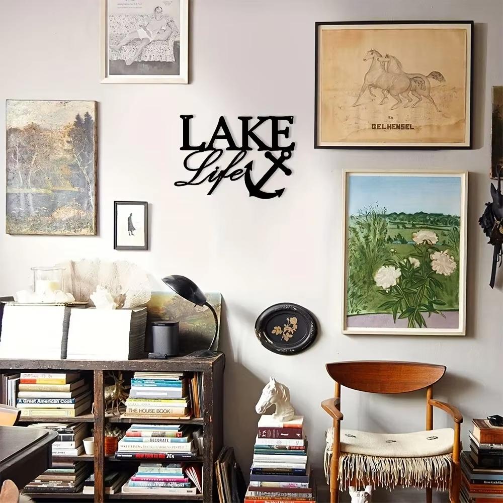 Coastal River Outdoor Metal Wall Art - Ideal for Lake Life Decor. Interior Decoration. Home Office & Living Room.