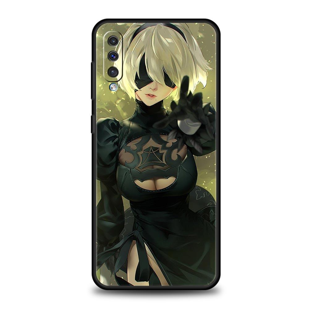 Phone Case For Samsung Galaxy A52 A14 A50 A70 A10S A30 A40 A20S A20E A02S A12 A22 A72 A32 5G A04s Nier Automata Cartoon Cover