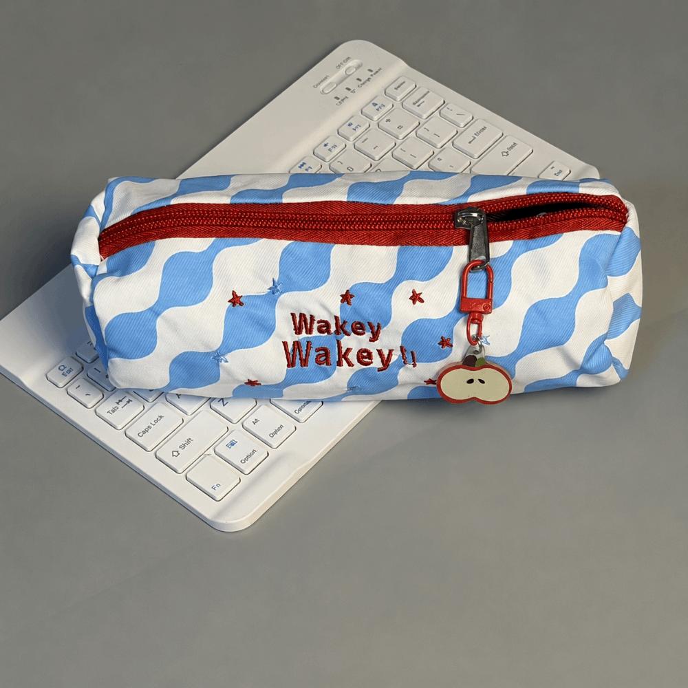 Embroidered Pencil Case Large Capacity Stationery Bag Durable Stationery Pouch  Students Gift