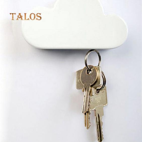 Fashion Creative Cloud-shaped Magnetic Key Chain Holder Home Wall Key Hanger Suspension Trinket