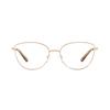 Temples with English Letters Alloy Irregular Optical Frame Women's Gold