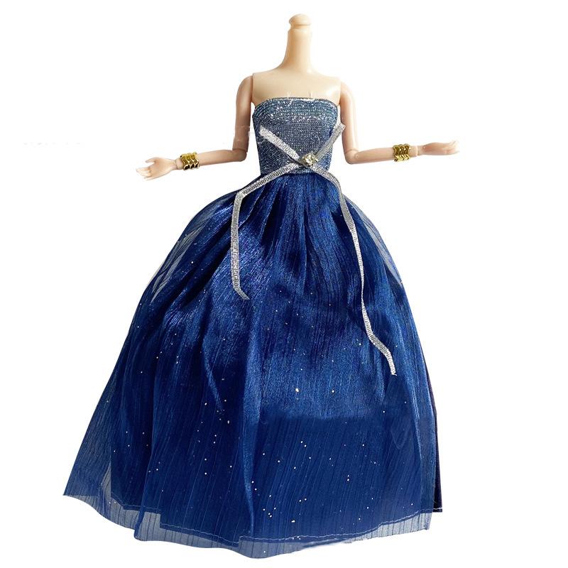 30Cm Doll Clothing 1/6 Dress Up Doll Wedding Dresses Fashion Play House Princess Trailing Large Dresses For 1/6 Xinyi Fr Bb Doll