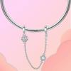 S925 Silver Butterfly Sparkling Flower Iris Tulip Lavender Sunflower Beads Fit Original  Bracelet DIY Bead Women Jewelry