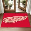 Detroit Red Wings Design Kristall-Samt-Teppich Weich Dekorative Matte für Schlafzimmer Eingang