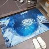 3D Optical Illusion Bottomless Hole Design Doormat Diatom Mud Non-Slip for Door Entrance, Bathroom, Living Room Wear-Resistant Door Mat