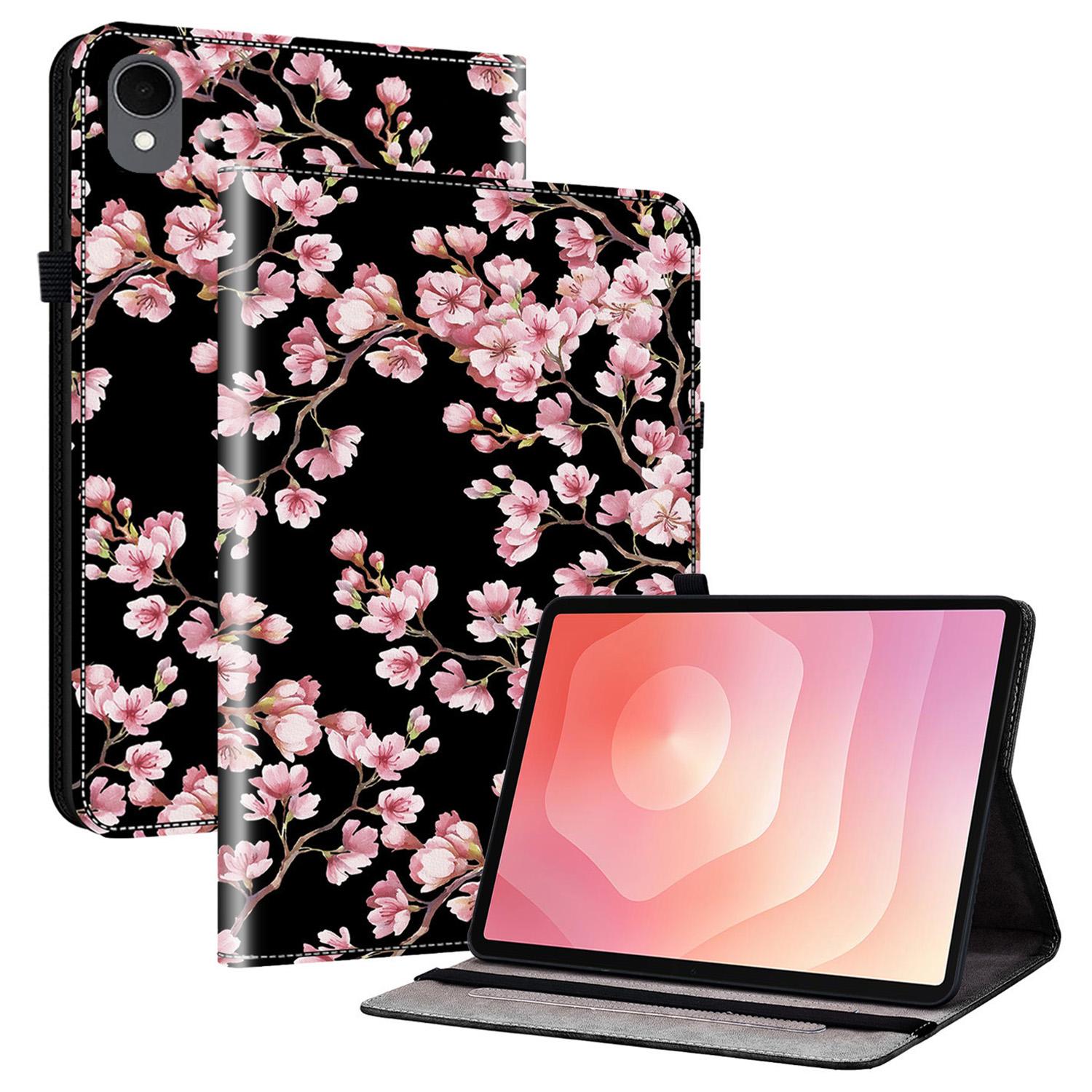 

For Samsung Galaxy Tab S11 Leather Case Pattern Printed Stand Tablet Cover with Card Slots