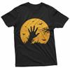 Moon Vintage Scary Spooky Horror Zombie Hand Halloween TShirt Unisex T-Shirt