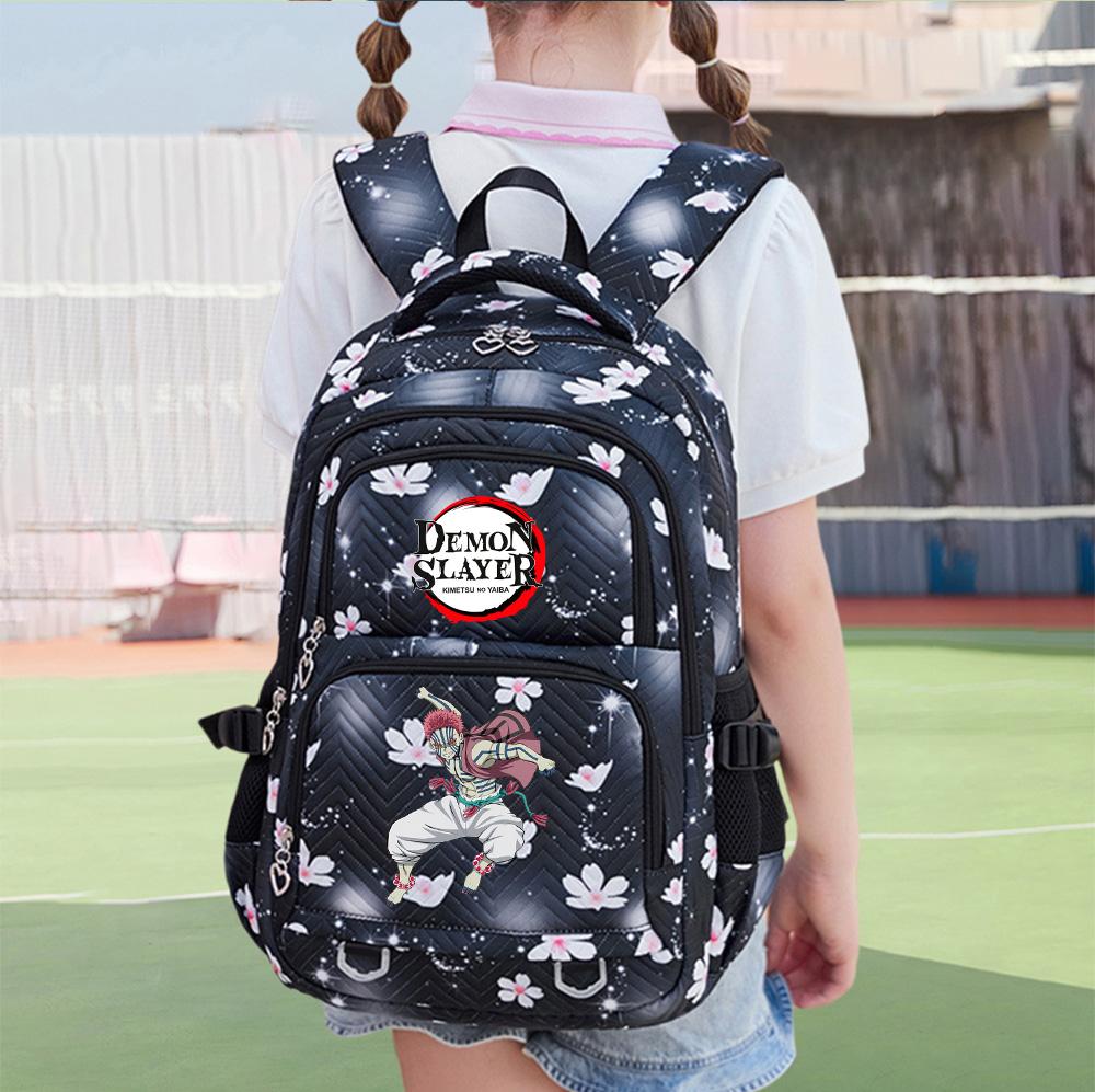 Anime Demon Slayer Backpack Student Teenager BookBag for Boy Girl Schoolbag Women Rucksack Backpack Travel Bag Mochila Escolar