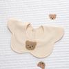 Unisex Pure Cotton 360° Petal-Shaped Absorbent Bib for Newborns
