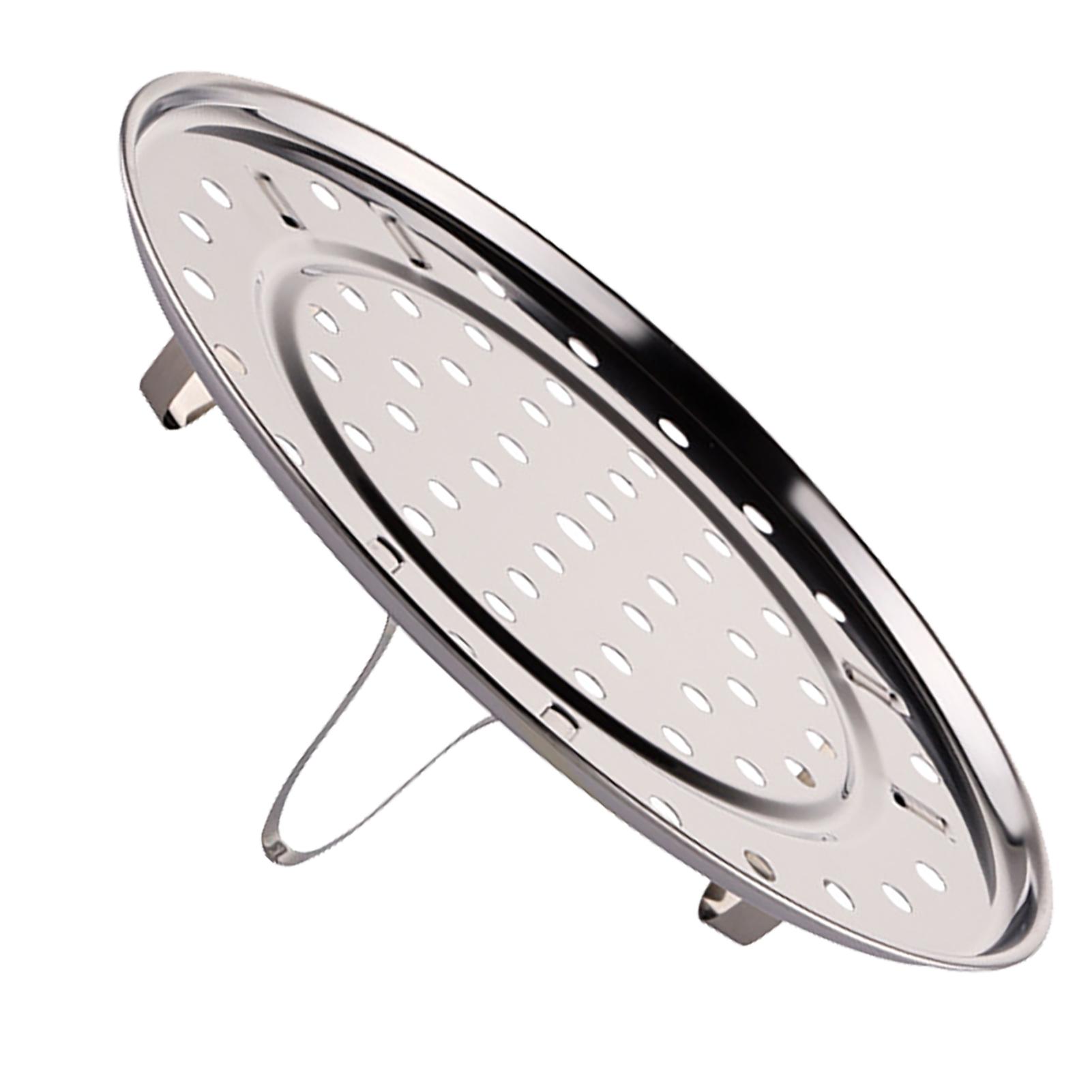 

Пароварка из нержавеющей стали, многофункциональная, 3 ножки, подставка-поднос для приготовления пищи, размер L, 24 см / 9,4 дюйма L Size 24cm / 9.4in