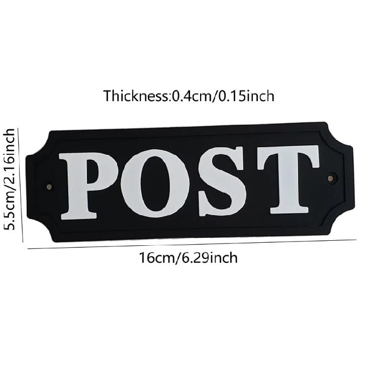 Kunststoff PFosten Schild Briefkasten Wandaufkleber Briefkästen Schild Plakette Namensschild Kunststoff PFosten Schild Platte für Heimdekorationen
