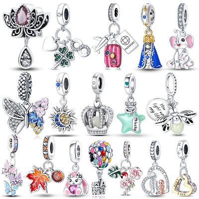 925 Silver Charms Pendant Beads Fits 3mm Bracelet Bangle Necklace Women DIY Jewelry Luxury Gifts
