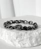 Blessed Bullet Rugged Ellipse Chain Bracelet_Dark Silver/Silver