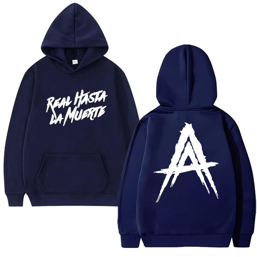 

Rapper Anuel AA New Album Real Hasta La Muerte print Sweatshirt 2025 Men women vintage hip hop streetwear Unisex Fleece Hoodies 3XL