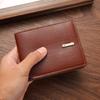 Neuankömmling Herren Geldbörse Kurze Geldbörse Herren Jugend Business Casual Horizontale Geldbörse Mode Große Kapazität Weiche Ledergeldbörse