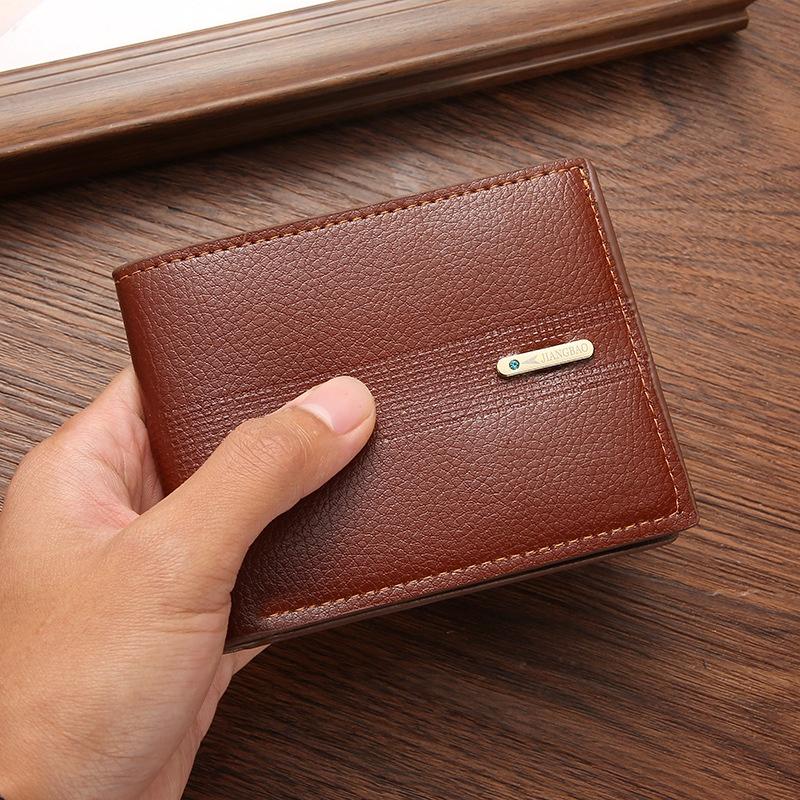 Neuankömmling Herren Geldbörse Kurze Geldbörse Herren Jugend Business Casual Horizontale Geldbörse Mode Große Kapazität Weiche Ledergeldbörse