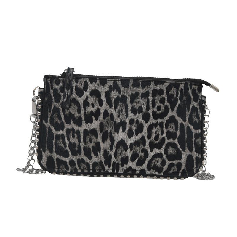 Stylish 2024 French Trendy Small Square Bag With Chic Leopard Print Design